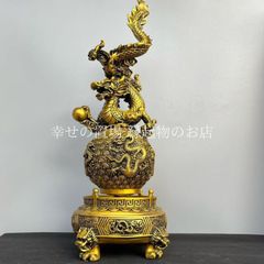 龍 ドラゴン 竜 風水 置物 オブジェ 金龍 九転乾坤 銅製 開運 財運 商売繁盛 飾り 金運 玄関 インテリア 風水グッズ 縁起物 おしゃれ リビング 飾り物 パワースポット ゴールド 金 運勢アップ