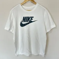 大きいサイズ◎(^w^)b NIKE ナイキ クルーネック 半袖Tシャツ コットン 綿100% ロゴプリント トップス シンプル ベーシック スポーツMIX カジュアル ホワイト 白 メンズ サイズXL