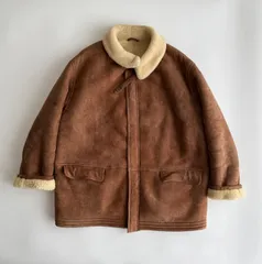 FW1995-96 Emporio Armani mouton jacket 1990年代　archive エンポリオアルマーニ　ムートンジャケット　チンストラップ　アーカイブ　90s オールド　アルマーニ　ブルゾン　ジャケット