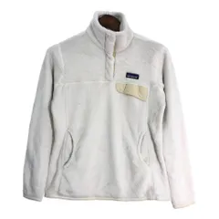 patagonia パタゴニア リツール スナップT フリースジャケット アウトドア ホワイト (レディース M) 中古 古着 T1237