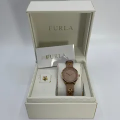 試着のみ美品 FURLA 腕時計 ネイビー ピンクゴールド 箱付き