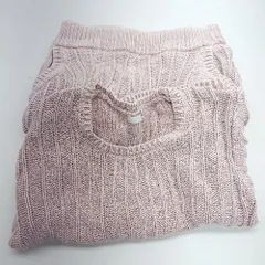 ◇ ⊂ GYDA ジェイダ ブリーチニット 半袖ニット ショートパンツ セットアップ サイズF ピンク系 レディース E  【1503050040006】