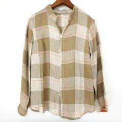 Pal'las Palace パラスパレス 麻混 花柄ブラウス 半袖 Mリネン - メルカリ