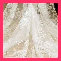 【スタッフおすすめ！】Formemory レース テーブルクロス 花柄 結婚式 パーティー 北欧風 刺繍 テーブル飾り 裁縫 生地 DIY ラッセルレース (150*300CM)