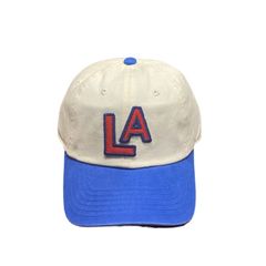 【新品・未使用】AMERICAN NEEDLE 6PANEL CAP (LOS ANGELES) WHITE / BLUE アメリカンニードル 6パネルキャップ ロサンゼルス ホワイト ブルー