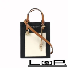 ■新同■　マークジェイコブス ミニトート ショルダー バッグ レザー ブラック ベージュ H002LO3FA22 【335976】5