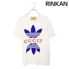 グッチ ×アディダス adidas  548334 XJEMJ アディダスロゴプリントTシャツ メンズ S