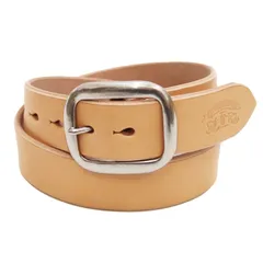 ステュディオ・ダルチザン Studio D'artisan ベルト B-81 メンズ 38mm幅 5mm厚 ベンズ レザーベルト オーバル楕円形バックル ダルチ ナチュラル 