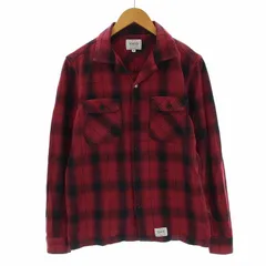 ファクト fuct SSDD PINE FLANNEL SHIRT パインフランネルシャツ カジュアル 長袖 チェック S 赤 レッド 黒 ブラック /SI11のサムネイル