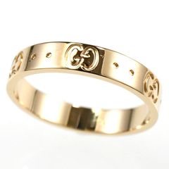 GUCCI グッチ アイコンリング K18YG イエローゴールド SIZE:19号 AU750 指輪