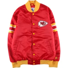 古着 80~90年代 スターター Starter NFL KANSAS CITY CHIEFS カンザスシティチーフス 中綿入り スタジャン アワードジャケット/eaa548650のサムネイル