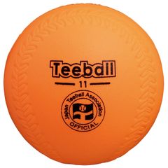 新品 日本ティーボール協会公認ボール JTAケンコーティーボールオレンジ11インチ(低反発)