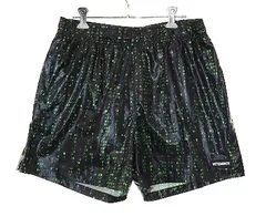 ヴェトモン VETEMENT 22SS GREEN CODE PRINT SWIM SHORTS Mサイズ グリーン コード プリント ハーフ パンツ スイムショーツ 【ブランド古着ベクトル】【中古】☆AA★241012のサムネイル