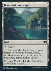 【中古】マジックザギャザリング 0342[C]：【TDC】Bountiful Landscape/豊潤地帯