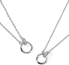 felicitations ペアネックレス カップル プレゼント ステンレス ジュエリー メンズ レディース BR-J066 MSW＆LSW 刻印なし( MSW＆LSW（刻印なし）)