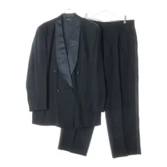 GIORGIO ARMANI ダブルセットアップスーツ 濃紺/UW347 Giorgio Armani ピークドラペル ダブルスーツ | ブルー