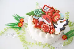 【アイシングクッキー】　還暦　お祝い　誕生日　プレゼント 入金後14日以降発送　６０歳　赤 ちゃんちゃんこ　名入れ　オーダー　鶴　亀　縁起