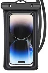 【迅速発送】スマホ 防水ケース 海 【水に浮くタイプ/指紋/Face ID認証】スマホケース IPX8認定 水中・水上で操作できる 良いタッチ感度 顔認証 ロックがしやすい サイドボタンが押しやすい ストラップ付き 首掛け 高透過率 7インチ以下全機種対応 防