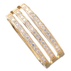 ペンダントトップ メンズ K18 18K 18金 イエローゴールド ダイヤモンド ペンダントヘッド 喜平用 ネックレスヘッド 刻印入り 鑑別書付き 大きめ シンプル プレゼント ギフト