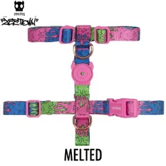 zee.dog ジードッグ H-HARNESS/Hハーネス MELTED(メルティッド) サイズM (中型犬用) 999494　Zee.Townコレクション 