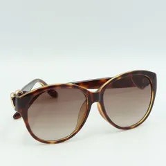 良品 マークバイマークジェイコブス サングラス べっ甲柄 ハート クリアイエロー ブラウン レディース STU