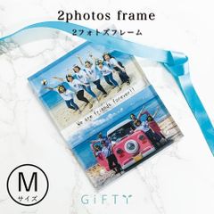 アクリルボード 2photo デザイン 【Mサイズ】 写真立て 名入れ オーダー
