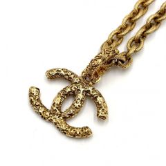 【売り尽くし】 シャネル ネックレス レディース ココマーク マグマ アクセサリー 溶岩 ヴィンテージ CHANEL GP    93A ゴールド 約82g 1993年【中古品】