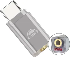 okcsc 互換品TC35 イヤホンジャック 変換 タイプc 変換プラグ TYPE-C オスto 3.5mm メス ALC5686 384kHz/32bit(TYPE-C)