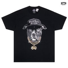 DEATH ROW RECORDS × THA DOGG POUND DPG AMERICAN BULLY Tシャツ【BLACK】(デスロウレコード DPG ザドッグパウンド SNOOP DOGG スヌープドッグ DAZ KURUPT 半袖 ショートスリーブ)