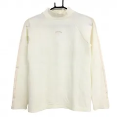 キャロウェイ 長袖ハイネックシャツ アイボリー ロゴ刺しゅう 袖テープライン アクリル混 レディース M ゴルフウェア Callawayのサムネイル
