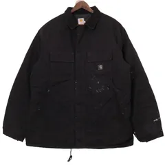 USA製 Carhartt カーハート トラディショナルジャケット ワーク ブラック (メンズ X-LARGE) 中古 古着 A0425