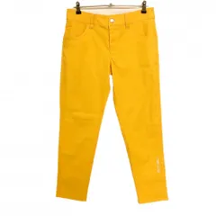 【新品】フィラゴルフ パンツ オレンジ 無地 吸汗速乾 九分丈 レディース LL ゴルフウェア FILA GOLF