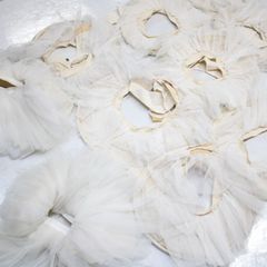 【バレエ衣装 豪華大量まとめ売り】パニエ 全18点 セット 18着 子供 フリル ホワイト アイボリー フリル 発表会 舞台 枠 ワイヤー キッズ レース 白 マジックテープ ダンス用 衣裳