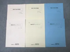 SEG 化学 テキスト 問題集 22冊セット SEG (科学的教育グループ) 理論化学入試演習I/II F/G/H 受験化学