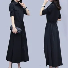 ワンピース ロング丈 袖あり 長袖 Vネック フレア Aライン ハイウエスト きれいめ シンプル カジュアル 大人 上品 おしゃれ お洒落 レトロ 大人女子 こなれ感 エレガント とろみ感 無地 春 秋 10代 20代 30代 40代 女性用 デート お出かけ