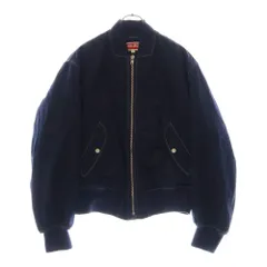 KENZO (ケンゾー) RINSE DENIM BOMBER デニムボンバージャケット ブルゾン アウター スタッズロゴ ネイビー FD65DB1016A1のサムネイル