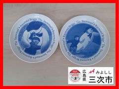絵皿　スノーマン2004　食器　中皿　ケーキ皿　クリスマスプレート　2枚　直径約15.5㎝
