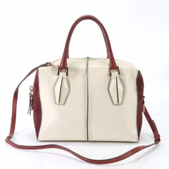 TOD’S トッズ Dバッグ レザー 2WAY ショルダーバッグ 斜め掛け クロスボディ ハンド トート 本革 婦人 レディース EEM L16-2【中古】