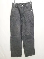 ◇ Θ PAGEBOY ページボーイ ペイント加工 デニム ジーンズ パンツ サイズ24×S ブラック レディース P  【1410230024322】