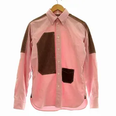 アイ ジュンヤワタナベマン コムデギャルソン ジュンヤマン eye JUNYA WATANABE MAN BROOKS BROTHERS WJ-B901 コラボ シャツ ボタンダウン 長袖 S ピンク 茶 /☆Gのサムネイル