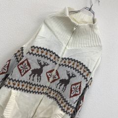 US古着 カウチンセーター ホワイト