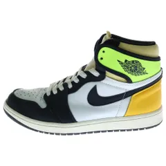 NIKE (ナイキ) AIR JORDAN 1 RETRO HIGH OG Volt Gold エアジョーダン1 ボルト ハイカットスニーカー ホワイト/イエロー US9.5/27.5cm 555088-118