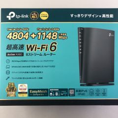 03w15864/【通電確認済】TP-Link WiFi ルーター 無線LAN WiFi6 11AX AX6000 4804 + 1148Mbps 2.5Gbps WAN/LANポートx1 縦型 Archer AX80/A