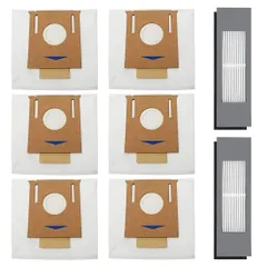 【在庫セール】DEEBOT OZMO エコバックス T8/ N8 掃除機 紙パック 交換用フィルター ECOVACS T8 AIVI/N8+/T9/T9+ ロボット掃除機対応 消耗品アクセサリー 紙 box (6枚紙パック＋2個フィルター)のサムネイル