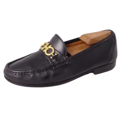 サルヴァトーレ フェラガモ Salvatore Ferragamo ローファー モカシン ガンチーニ金具 カーフレザー シューズ 靴 メンズ 6EE(24cm相当) ブラックのサムネイル