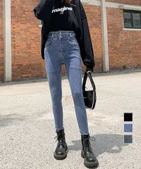 デニムパンツ ハイウエストタイトジーパン_2