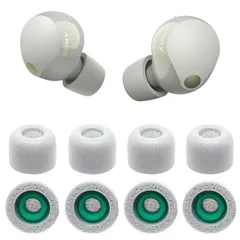 【特価商品】VSuRing イヤーピース ソニー用 WF-1000xm5 交換用 8個 低反発ウレタン製 耳垢ガード フィルター付 Fit in the Case 遮音性 滑り止め 柔らかい 付けたまま充電可能 フィット感向上 メモリーフォーム スポンジ SO