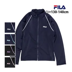 スクール水着 男子 女子 ラッシュガード 男の子 女の子 キッズ ジュニア 子供 フィラ FILA 長袖 ジップアップ 学校 プール 水着 130cm 140cm 4色 128-202