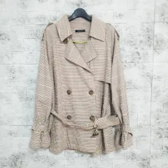 アニバー チェック ハーフコート