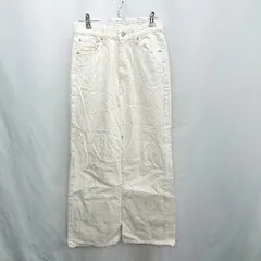 ◇ ⊂ green label relaxing グリーンレーベル 薄手生地 ワイドデニムパンツ サイズ36 アイボリー レディース E  【1501230029179】